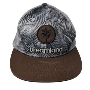Dreamland Snapback Mesh Back Trucker Hat Multicolor One Size Palm Tree